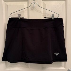 NWT Paddletek Performance Black Skort Pleated Back Size Large